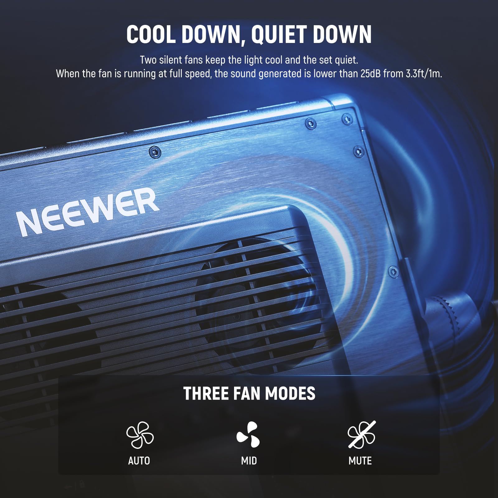 NEEWER Upgraded 660 PRO II RGB LED Video Light with App Control & Tripod Stand Kit, 2 Pack 50W/1% Min Dimming/CRI97+/3200~5600K Key Lighting for Game Streaming YouTube Recording Studio Photography