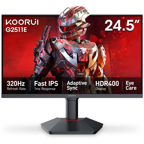 KOORUI 32 inch Curved Gaming Monitor,1440p(2560x1440),170Hz.1ms, 2K, QHD,VA 1500R, HDR10,Adaptive Sync, VESA & Eye Care Ultra-Thin Support DP/HDMI