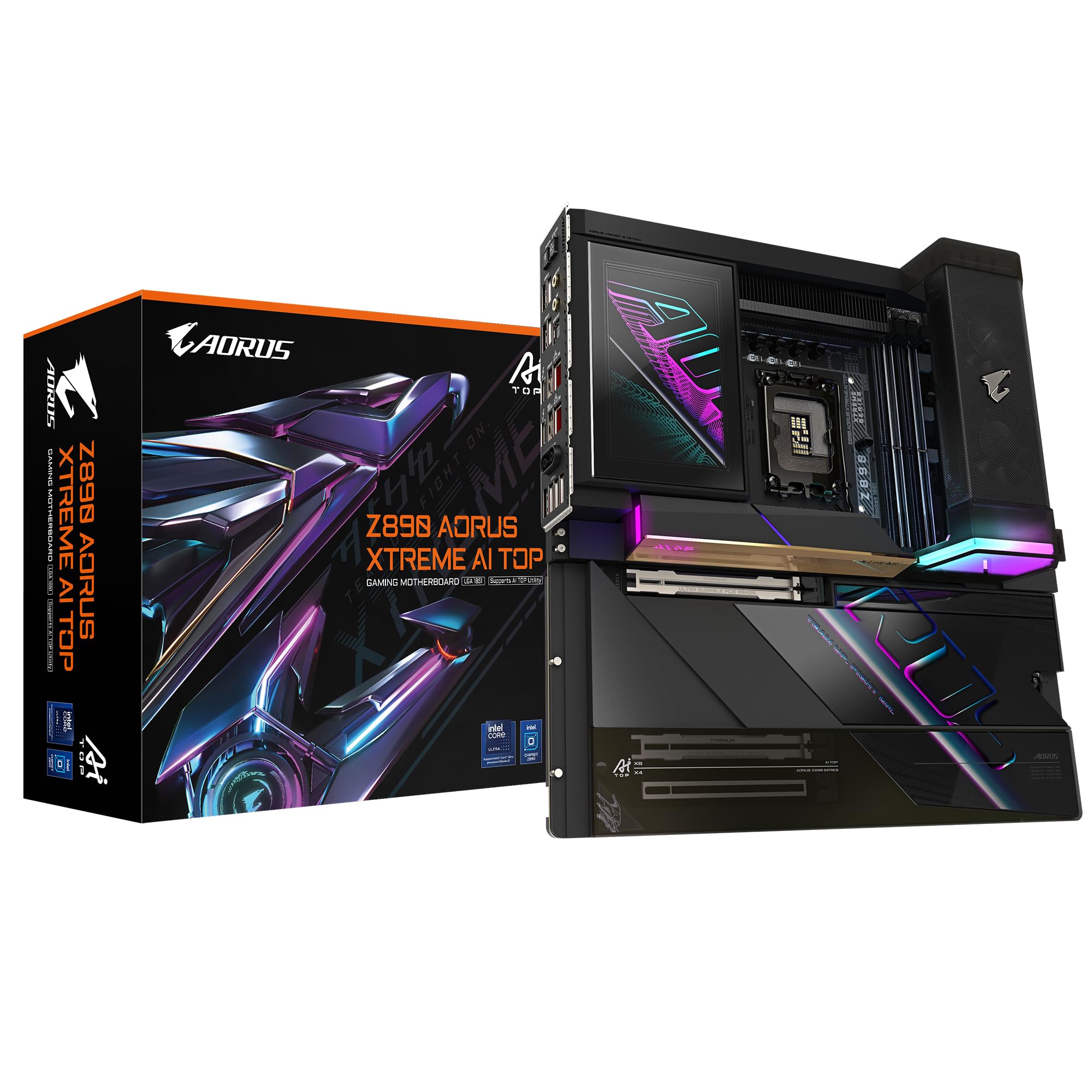 GIGABYTE Z890I AORUS ULTRA Motherboard - Supports Intel Core Ultra (Series 2) CPUs, 8+1+2 phases VRM, up to 8800MHz DDR5 (OC), 1xPCIe 5.0 + 1xPCIe 4.0, Wi-Fi 7, 2.5GbE LAN, Thunderbolt 4