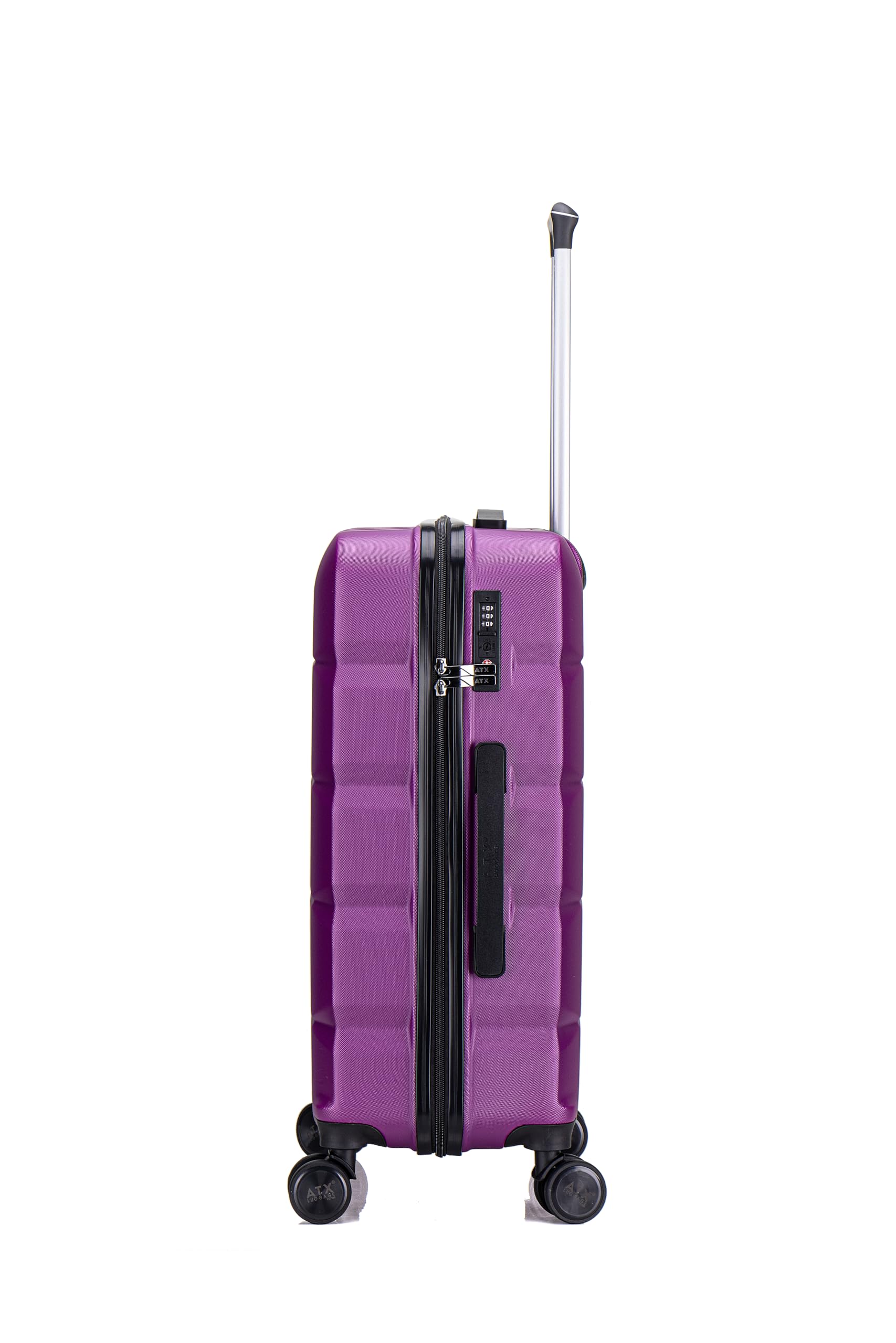 ATX Luggage Suitcase Large on 4 Dual Spinner Wheels Super Lightweight ABS Hard Shell Hold Check in with Built-in TSA Lock (Orange, 110 Liter)