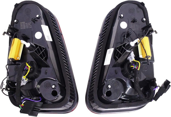 GAZOZ PERFORMANCE LED Tail Lights Union Jack Red Lens Compatible with 04-08 Cooper R50 R52 R53 Mk1