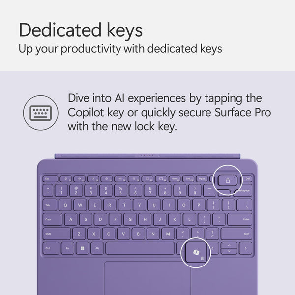 Microsoft Surface Pro Flex Keyboard with Slim Pen | Black | 2-in-1 Alcantara® Keyboard for Surface Pro Windows 11 Copilot+ PC