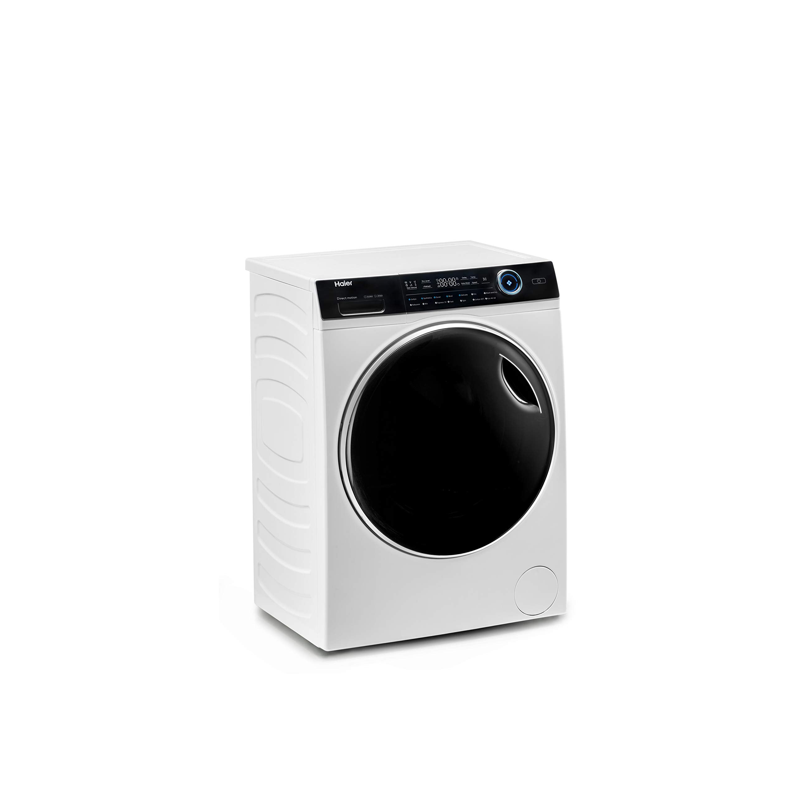 Haier I-Pro Series 7 Plus HWD100-BD14979NU1 Freestanding Washer Dryer, Max. cotton filling capacity 10 kg, 1400 RPM, Direct Motion Motor, Anti-Bacterial Treatment, White, 60x62x85 cm