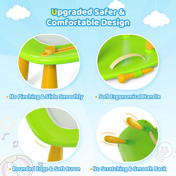 Kikidex Magnetic Drawing Board, Toddler Girl Toys for 1-2 Year Old, Doodle Board Pad Learning and Educational Toys for 1 2 3 Year Old Baby Kids Birthday Gift (Pink)