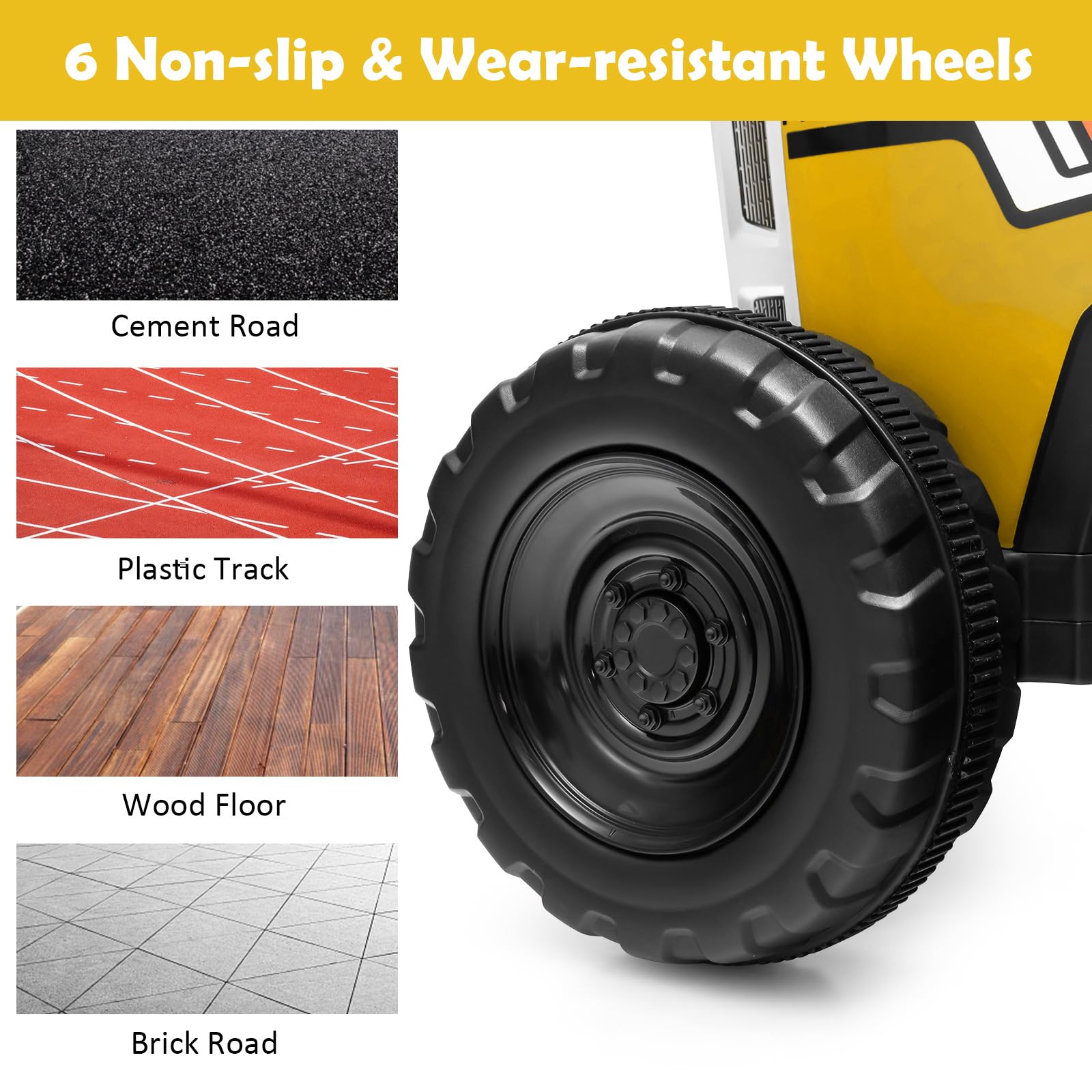 COSTWAY Ride on Tractor and Trailer, 12V Battery Powered Electric Kids Toy Car with Remote Control, LED Lights, USB & Bluetooth Music, Four Wheels Ride on Toys for Children Ages 3+(Dark Green)