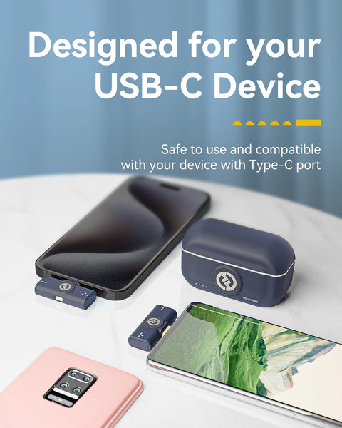 Hollyland Lark M2 Wireless Lavalier Microphone (2TX+1RX) Compatible with Camera, iPhone, Android, PC, 300m LOS Range, Hi-Fi Audio, Noise Cancelling, 40H Duration, Lapel Mic for Livestream Vlog-Black