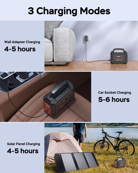 MARBERO Portable Power Station 98Wh Large Battery Pack 100W(150W Peak) Solar Generator Camping Backup with AC Plug Socket with LED Light for Outdoor Adventure RV Trip Home Blackout Emergency