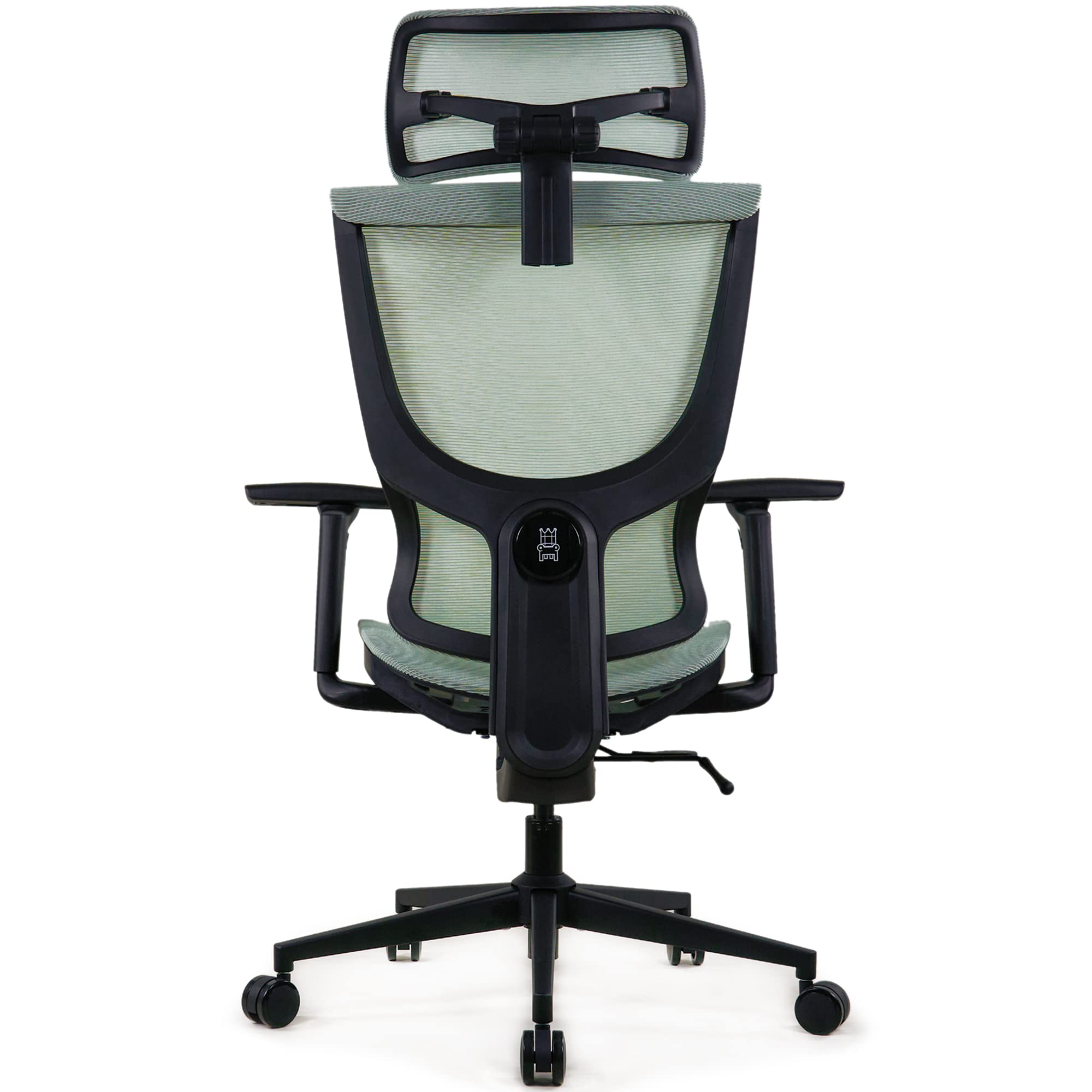 Realm of Thrones CAPTAIN Ergonomic Office Chair for Home, Heavy Duty Steel Base, Versatile Flip-up Armrests, Adjustable Lumbar Support, Mesh Back Comfort Cushion Seat for Computer Desk/Gaming (Black)