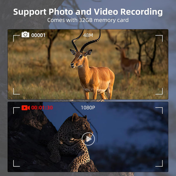 Night Vision Goggles, 5W 850NM Infrared Night Vision Binoculars for Adults, 5000 mAh Rechargeable Binoculars with Flashlight and 32G Card, 10X Digital Zoom, for Camping Hunting and Bird Watching