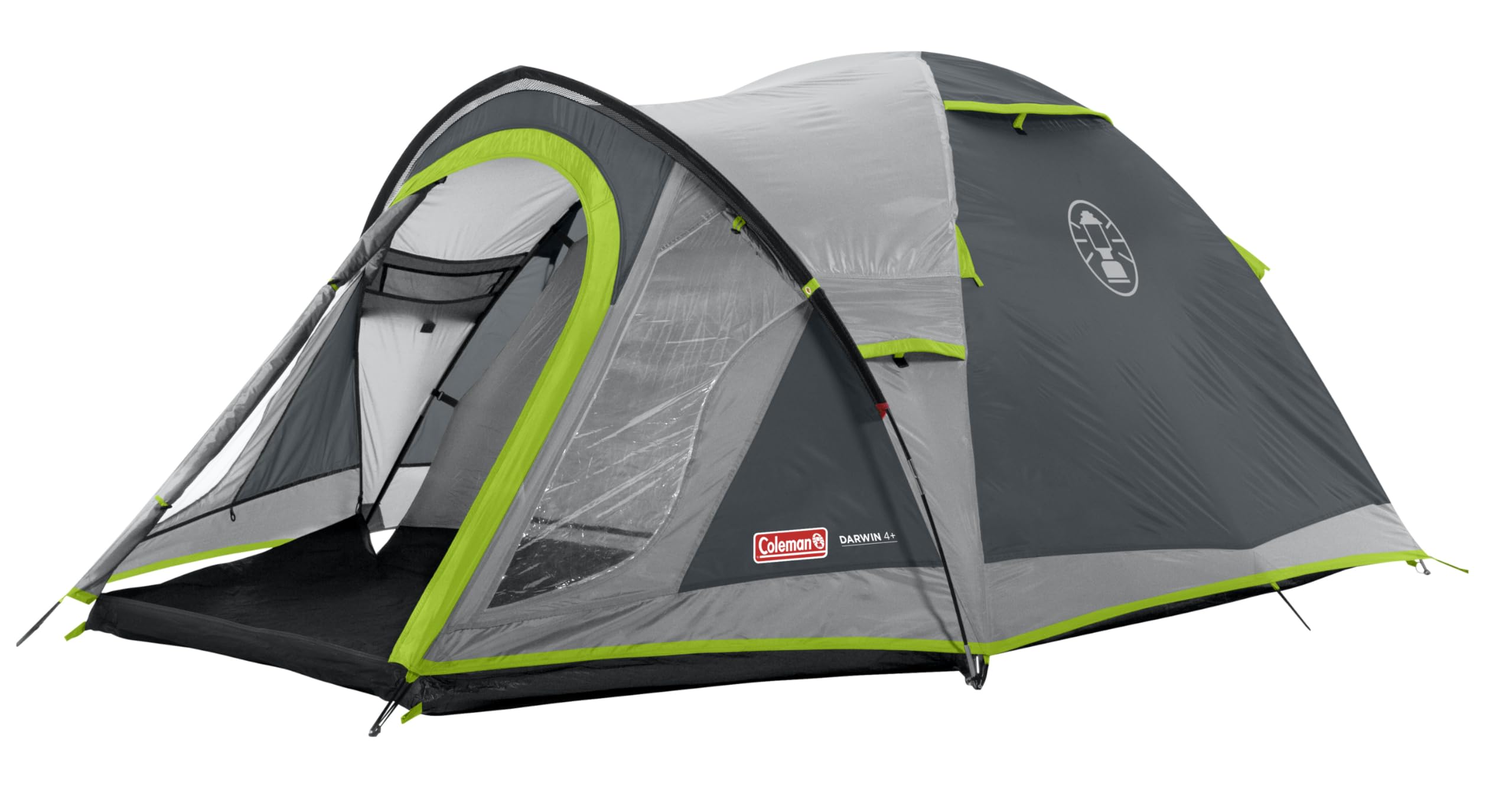Coleman Tent Darwin 2-4 Person | Compact Lightweight Dome Tent | Models with Darkened Bedroom | Camping, Festival and Hiking Tent | 4500mm Waterproof | with Sewn-in Groundsheet