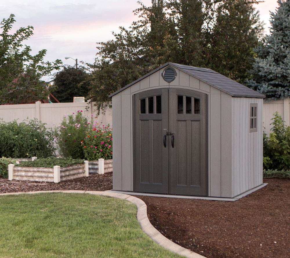 Lifetime 60282 Outdoor Storage Shed, 7 x 12 ft.