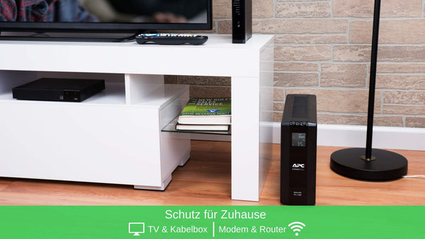 APC by Schneider Electric Back UPS Pro - BR1600MI - UPS 1600VA (8 IEC Outlets, LCD Interface, 1GB Dataline Protection),Black