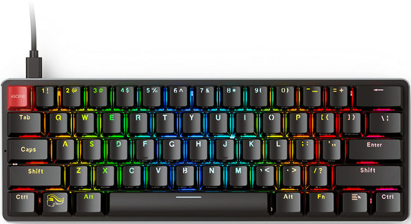 Glorious Gaming GMMK Compact 60%, Barebones (Frame Only) - Mechanical Gaming Keyboard, Per Key RGB, Hotswap & Customisable, International/ISO Layout - Black