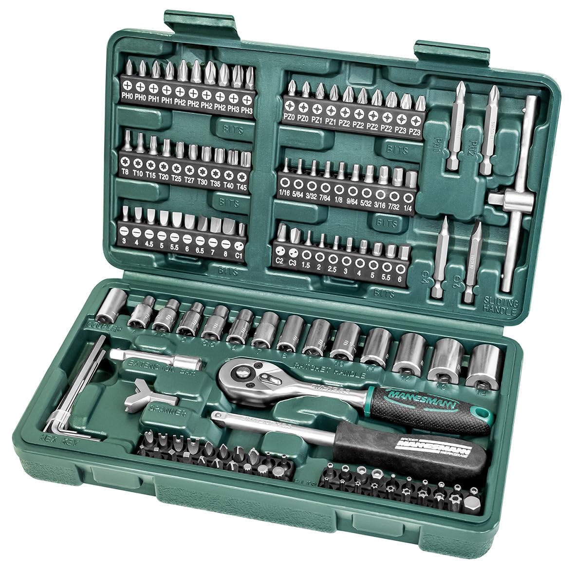 Mannesmann Socket and Bit Set (130 Pieces)