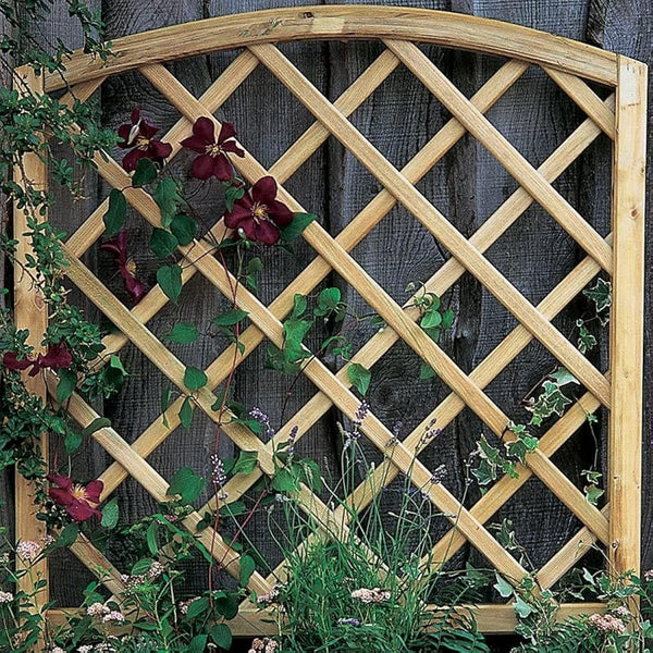 Forest Garden 1.35 m x 1 m Pressure Treated Wooden Toulouse Planter Including Trellis