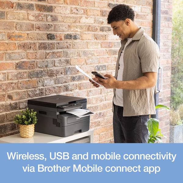 Brother HL-L2400DW Mono Laser Printer |Single function | Automatic 2-sided print |A4 |UK Plug