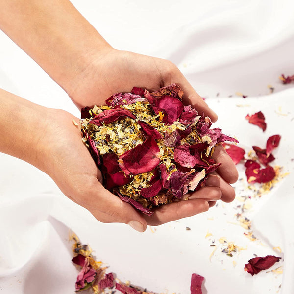 Flora & Bloom Biodegradable Confetti Kit 24 Guests (3 Litres, 160 Grams) PreBuilt Confetti Cones | Dried Confetti Petals | Wedding Confetti | Pop Open