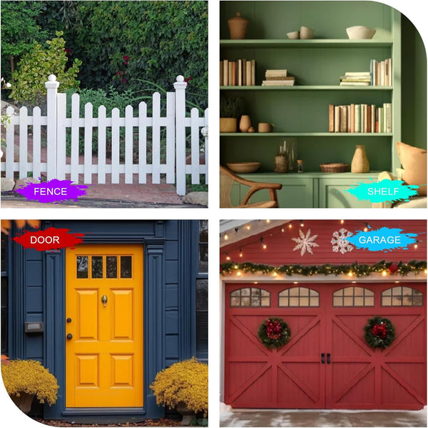 Paint Sprayer, 700W HVLP Electric Spray Gun, 1200ML Container, 1000 Ml/Min with Cleaning & Blowing Joints, 4 Nozzles & 3 Patterns, Adjustable Flow, for Home, Furniture, Walls & Fence, etc.