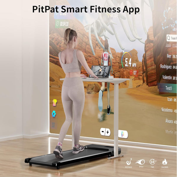 Superun Walking Pad 2.5HP - Under Desk Treadmill with APP and Remote Control - Walking Treadmill for Home or Office 136 KG Capacity, Door to Door Delivery