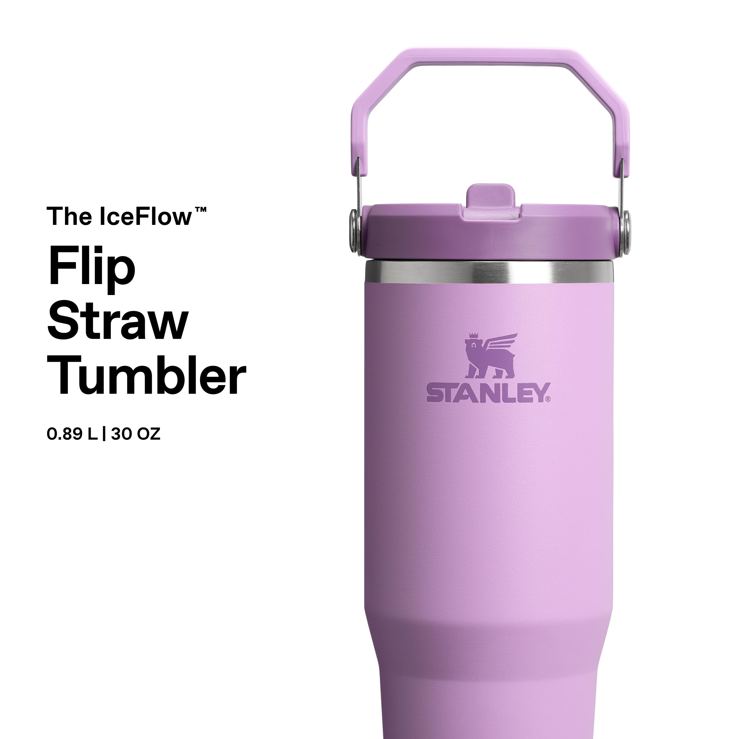 Stanley Flip Straw Tumbler 1.0 Water Bottle With Straw 0.89L - Keeps Cold For 12+ Hours - Easy To Carry - Dishwasher Safe - Stainless Steel Thermal Flask - BPA-Free Travel Mug - Navy