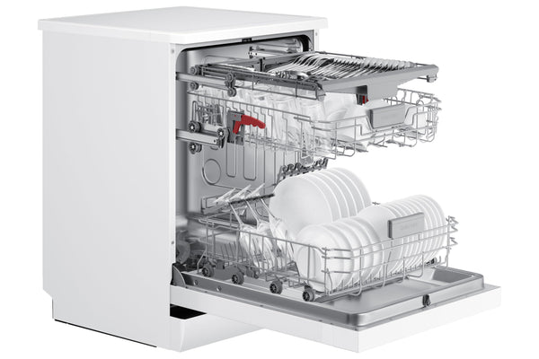 Samsung Dishwasher, Freestanding, With Auto Door, 14 Place Setting, Series 7, White, DW60CG550FWQEU