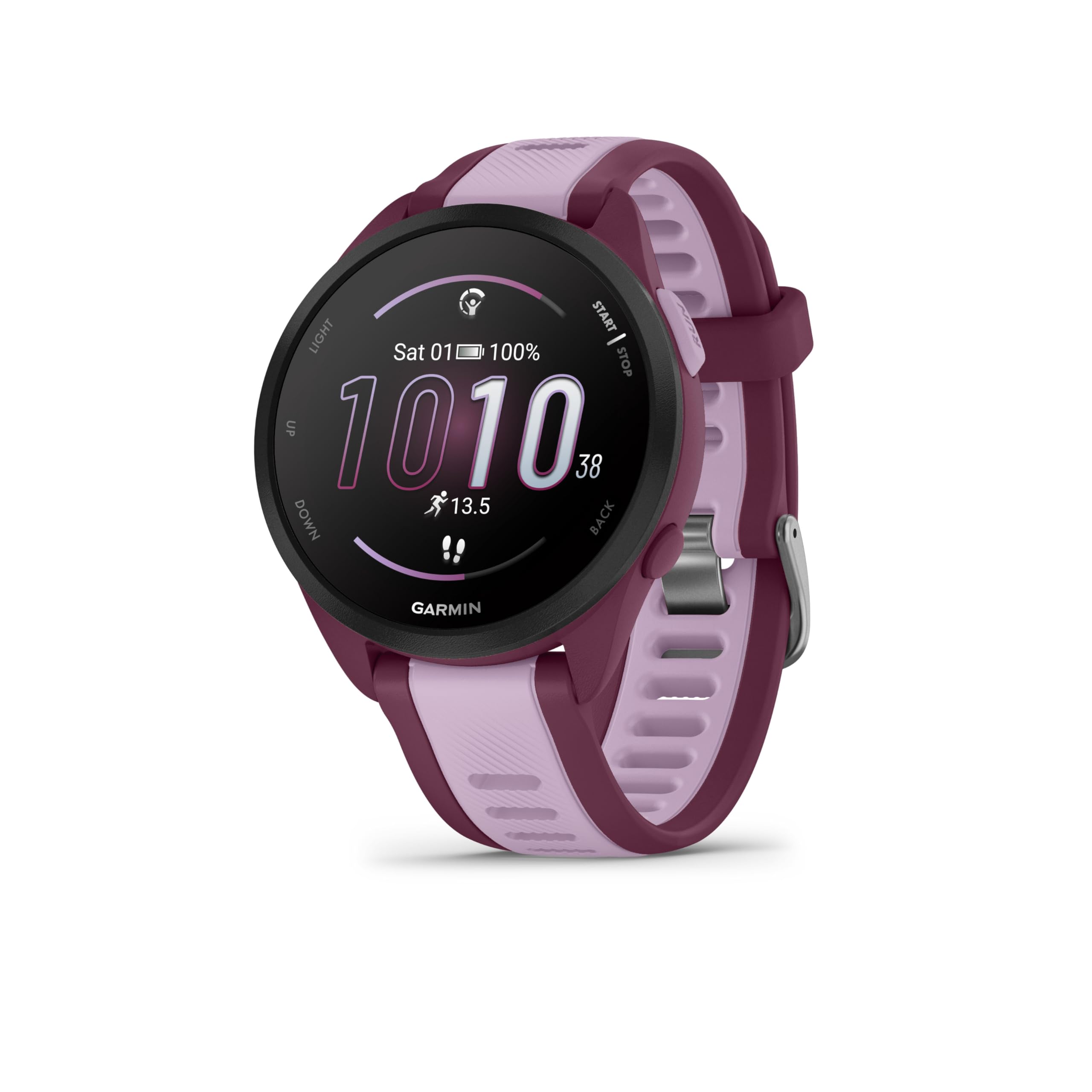 Garmin Forerunner 165 Music GPS 43mm Running Smartwatch, Lightweight, AMOLED Touchscreen, Advanced Training & Insights, Safety & Tracking Features, up to 11 days Battery Life, Aqua