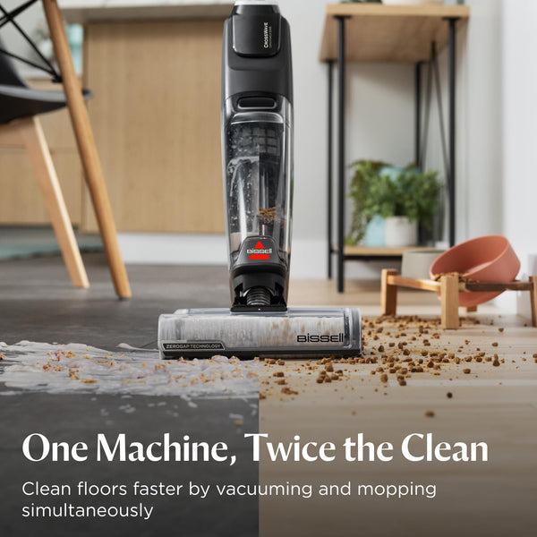 BISSELL CrossWave OmniForce, Wet and Dry Vacuum Cleaner, Powerful Floor Cleaner Machine, Multi-Surface, Cordless Vacuum Cleaner with Turbo Mode & Vacuum-Only Mode, Wet Vac up to 240m2, 69 dBA, 3912E