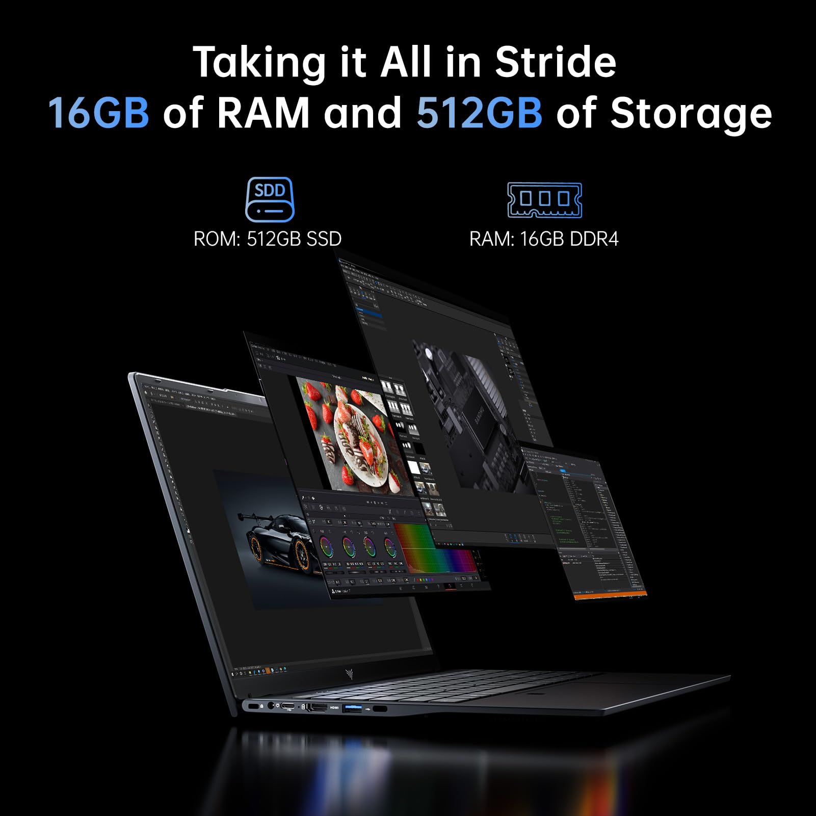 ACEMAGIC 15.6 inch FHD Laptop computer - Quad-Core N-97 Processor Up to 3.6GHz（Beat N5095） Laptop, 16GB DDR4 512GB SSD Notebook Computer, Support WiFi 5, BT5.0, 3*USB3.2, 5000mAh Battery