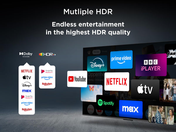 TCL 75Q6C-UK QD-Mini LED TV, 4K HDR Premium 1000nits, Smart TV Powered by Google TV (Dolby Vision IQ & Atmos, Onkyo 2.1 Sound System, 144Hz Motion Clarity Pro, 2025 New Model)