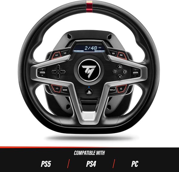 Thrustmaster T248 - High-Performance Racing Wheel and Pedal Set with Force Feedback for PlayStation 5, PlayStation 4, and PC