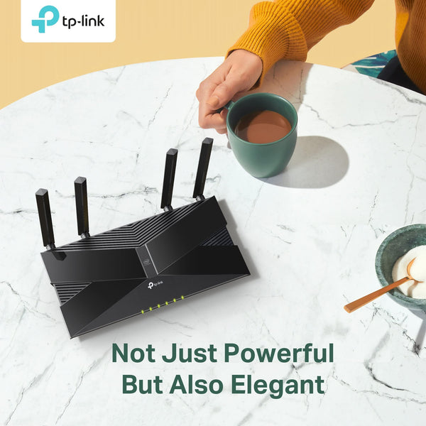 TP-Link Archer AX53 AX3000Mbps Dual-Band WiFi 6 Router, Fast Full Gigabit Ports, Ultra-Low Latency, EasyMesh Compatible, WPA3, Optimal for Gaming, Works with Alexa, Client & Server VPN