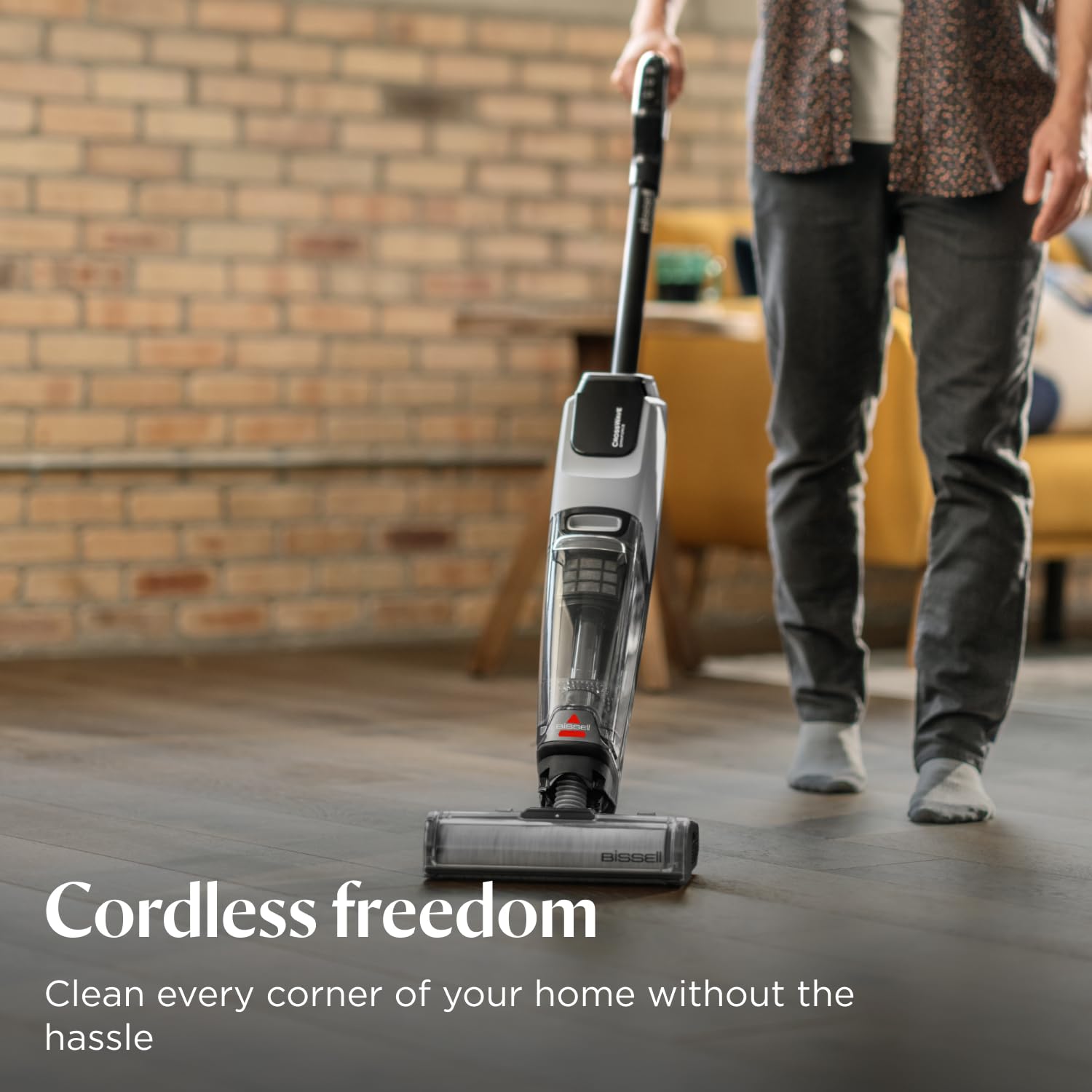 BISSELL CrossWave OmniForce, Wet and Dry Vacuum Cleaner, Powerful Floor Cleaner Machine, Multi-Surface, Cordless Vacuum Cleaner with Turbo Mode & Vacuum-Only Mode, Wet Vac up to 240m2, 69 dBA, 3912E