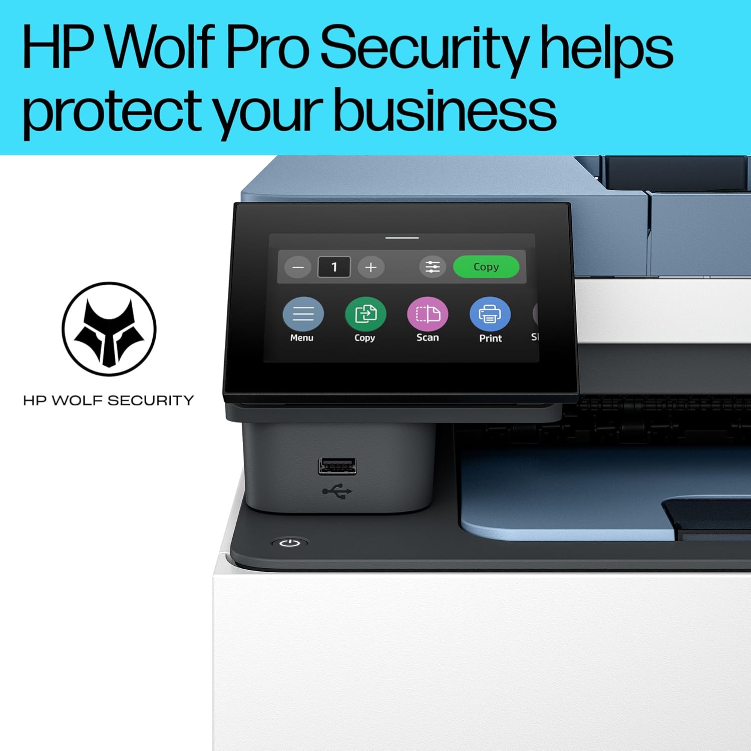 HP LaserJet Pro MFP 3302fdw Laser Printer | Colour | Printer for Small Medium Business | Print, Scan, Copy, Fax | Automatic document feeder | 2-Sided Printing | Wireless | Front USB port | Touchscreen