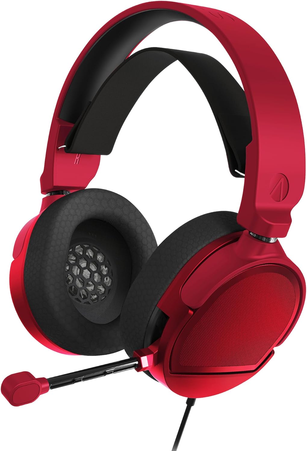 STEALTH ECLIPSE RED - Over Ear Stereo Gaming Headset Compatible with PS4, PS5, XBOX, Switch and PC
