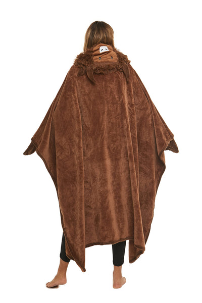 Shoppawhile Sloth Gifts for Women Wearable Hooded Blanket Soft Cute Warm Fluffy Sloth Hooded Blanket 59 * 51 inch