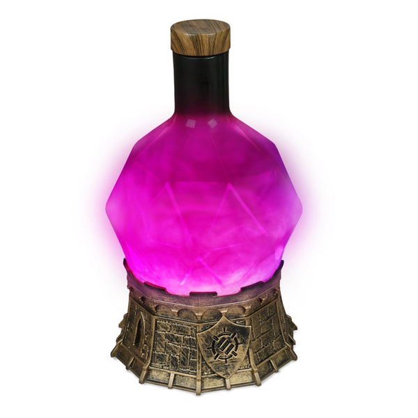 ENHANCE Gaming Sorcerer's Potion Light with Swirling Mystical Brew - Potion Bottle Mood Light Prop for Tabletop Game Immersion, Playroom, Desk Decor -