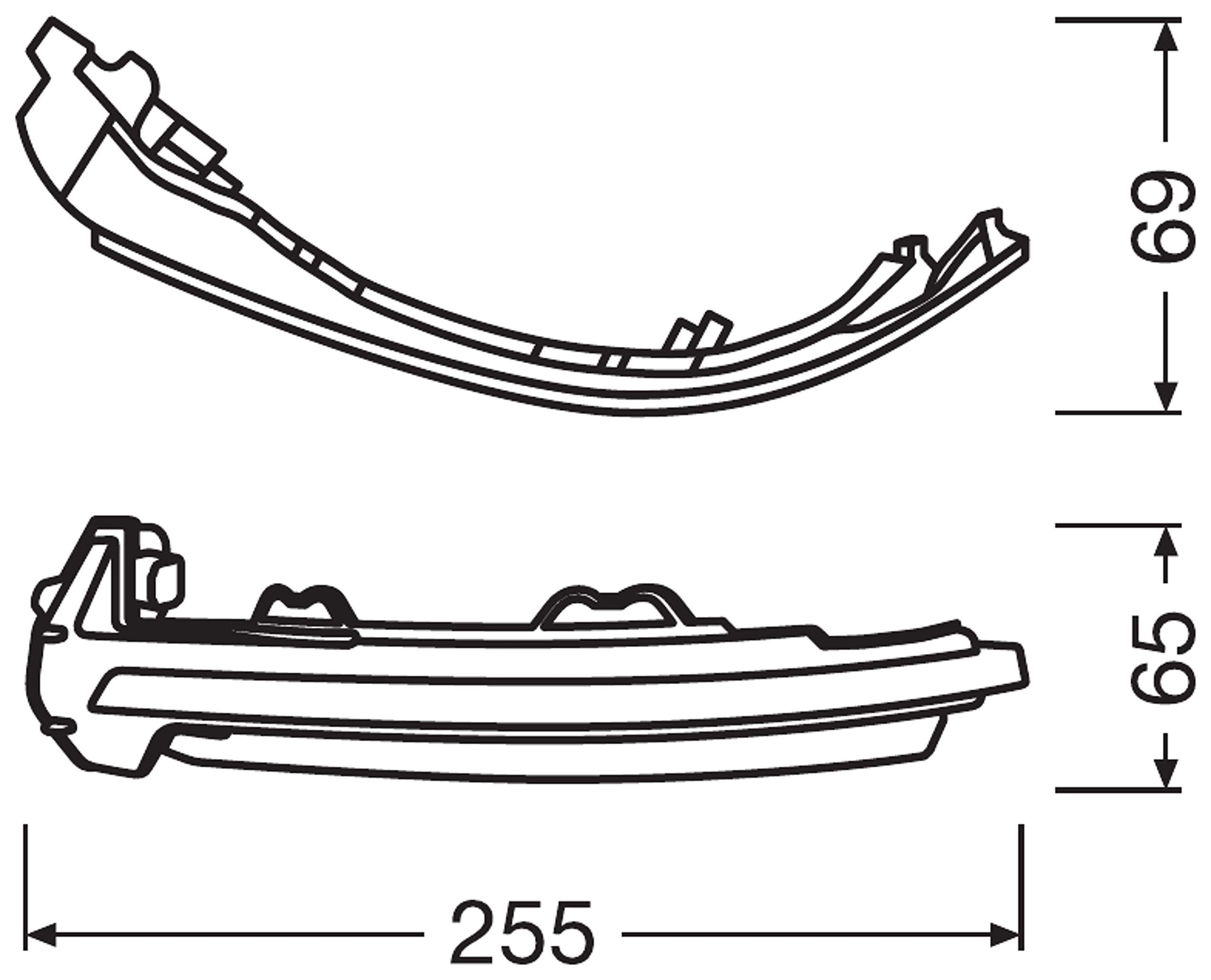 OSRAM LEDriving dynamic LED mirror indicator for Audi A3 8 V, Audi S3 8 V, Audi RS3 8 V - Black Edition