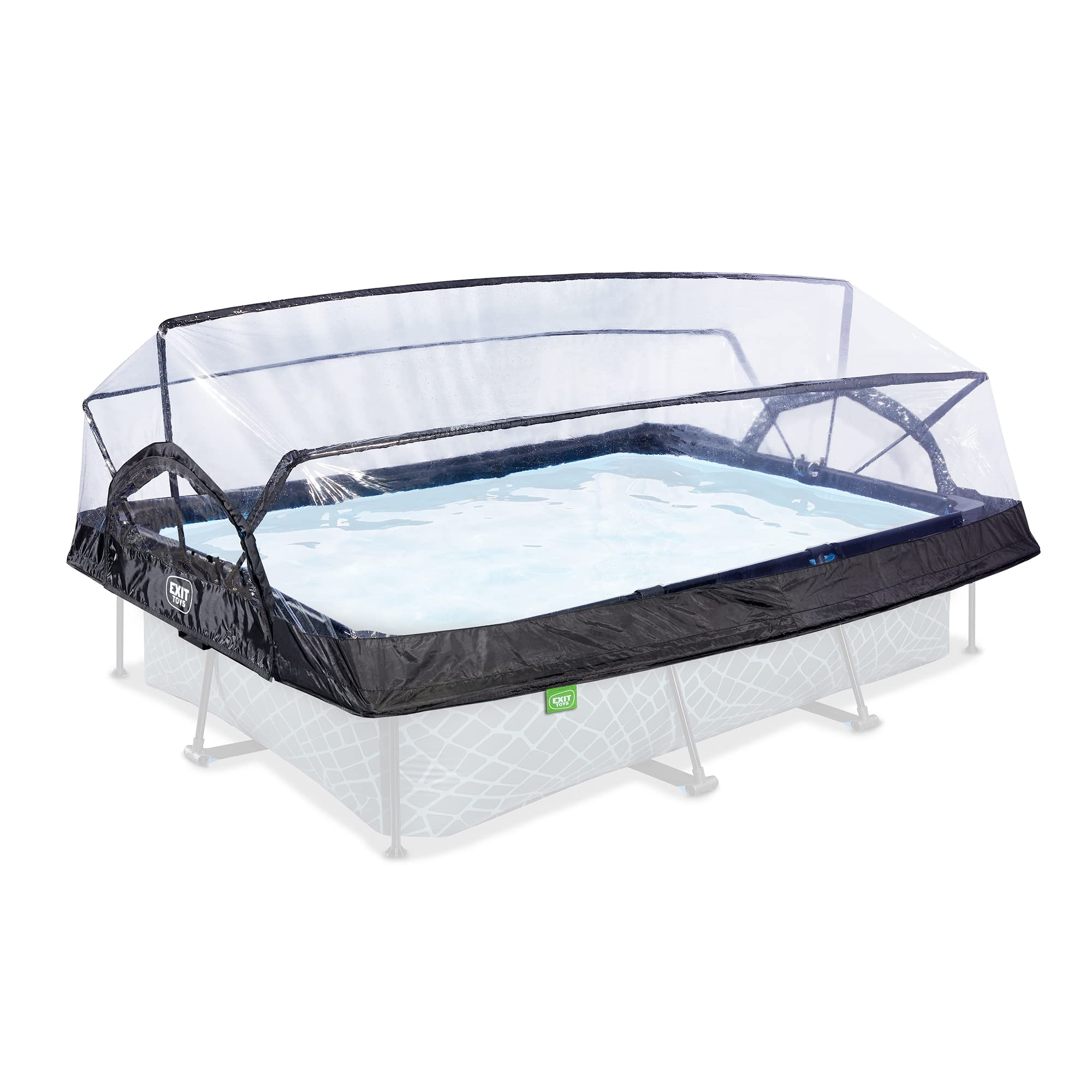 Pool Dome 10x6.6ft - Universal for Rectangular Pools - Keeps Water Warm and Clean - Protects Against Wind and Debris - Excellent Customer Service - Suitable for EXIT and Other Frame Pools