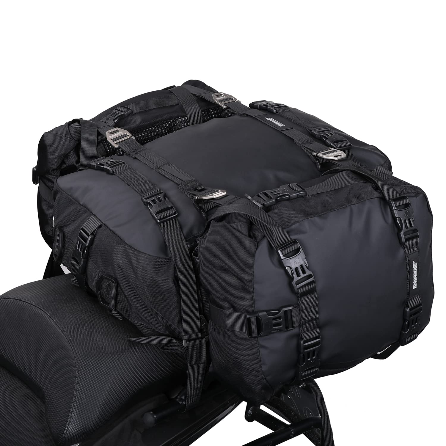 Motorcycle Pannier Bag 10/20/30L Waterproof Rear Rack Trunk Motorcycle Rear Seat Tail Package Multifunctional Motorbike Saddle Bag Black 10L