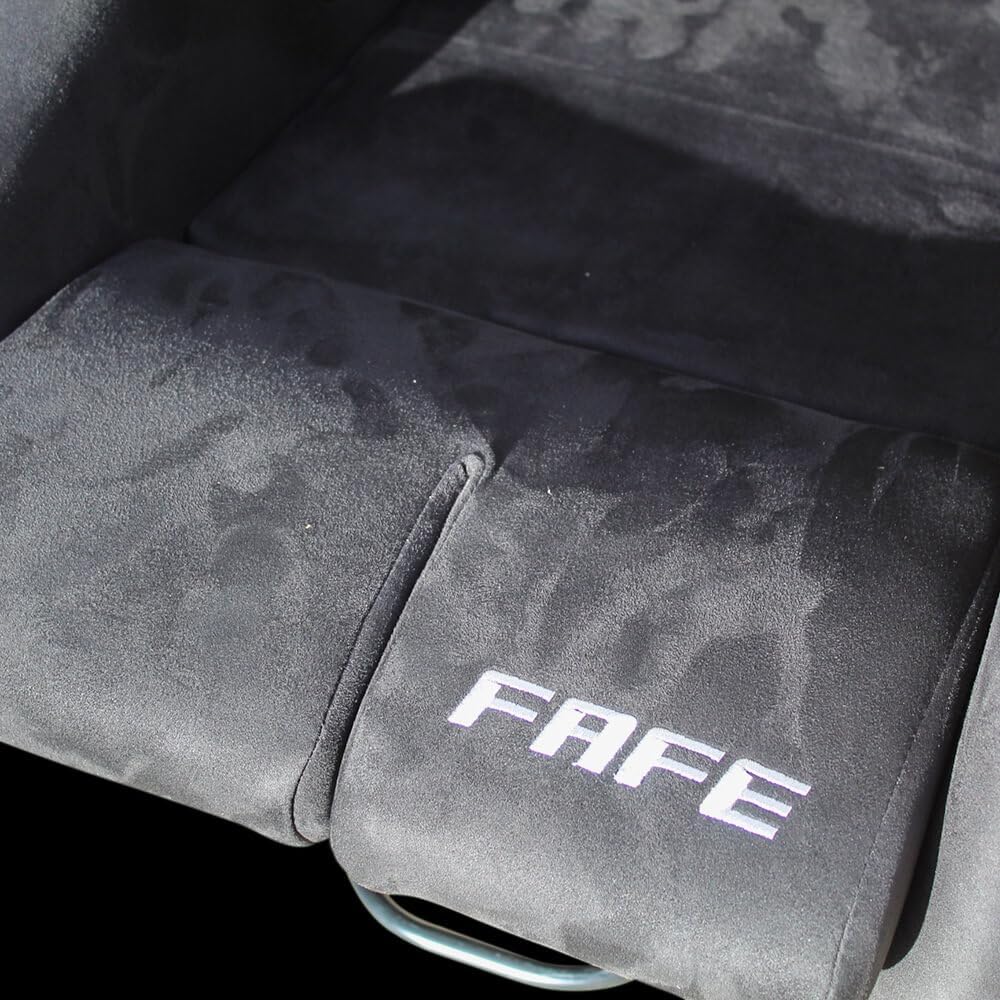 Set of Barbarian Fixed Bucket FAFE Racing Seats for Focus Mk2 (All Models) Ford, Black Suede, Track, Race, Drift