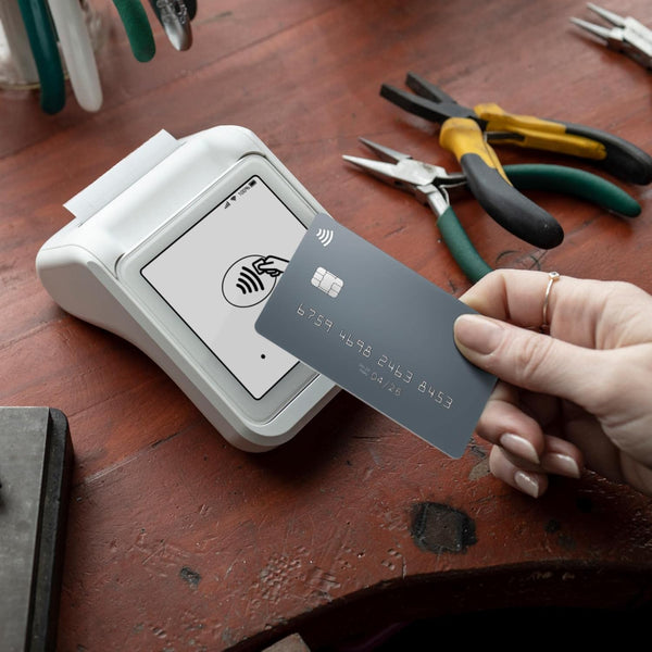 SumUp Solo & Printer Bundle – Contactless Credit Card Payment Card Reader with Charging Station & Printer for Receipts. Full touch-screen interface with free SIM card and unlimited mobile data