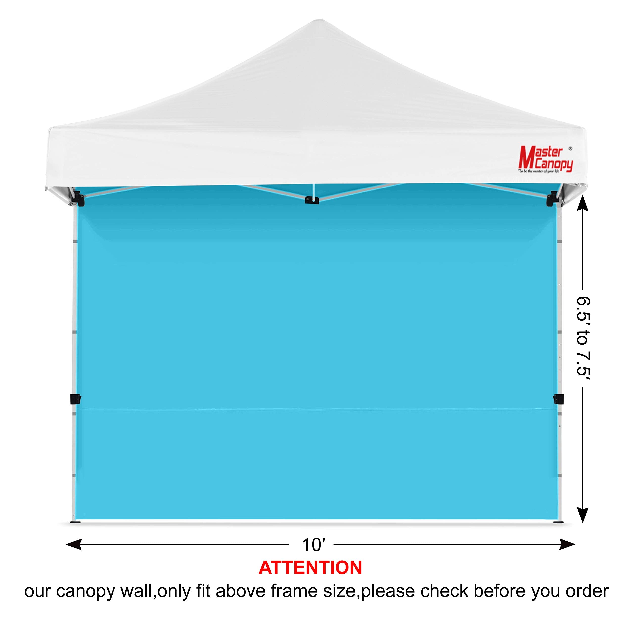 MASTERCANOPY Instant Gazebo Sidewall Panels Sunwall for 3x3M Pop Up Gazebo,1 Piece,Black