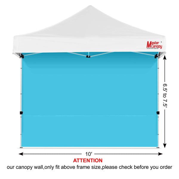 MASTERCANOPY Instant Gazebo Sidewall Panels Sunwall for 3x3M Pop Up Gazebo,1 Piece,Black