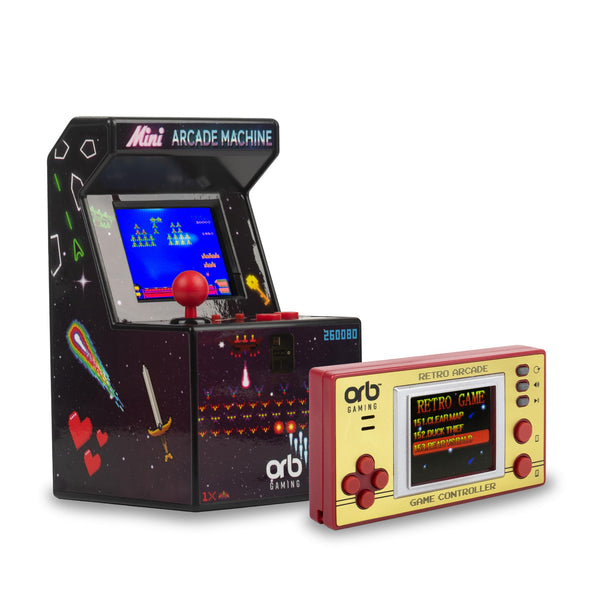 Official Atari Cartridge Handheld Mini Arcade Console with 3 Games - Pong Sports, Asteroids & Missle Command, 2" Colour Screen, Keyring, Retro Gaming Console Gift for Him and Her