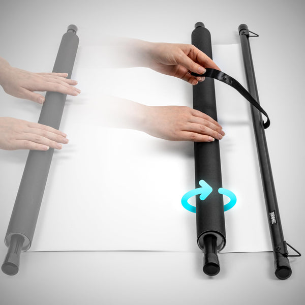 Duronic BPS60/43 Simple Bar Wall Mountable HD Projection Screen for | School | Theatre | Cinema | Home Projector Screen – 60” -4:3 Matte White Screen (Size: 122 X 91cm)