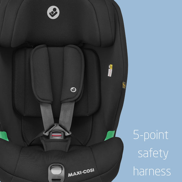 Maxi-Cosi Titan S Comfort i-Size, Breathable Comfort Fabrics, Child Car Seat, 15 months-12 years (76-150cm), ISOFIX Car Seat, 5 Recline & 13 Headrest Positions, G-CELL Protection, Authentic Black