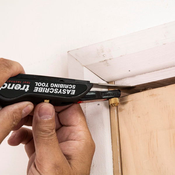 Trend EasyScribe Scribing Tool - Versatile and Accurate Scribing Solution for Carpenters, Joiners, Tilers, Kitchen and Shop Fitters, E/SCRIBE, Black, 1 Count (Pack of 1)