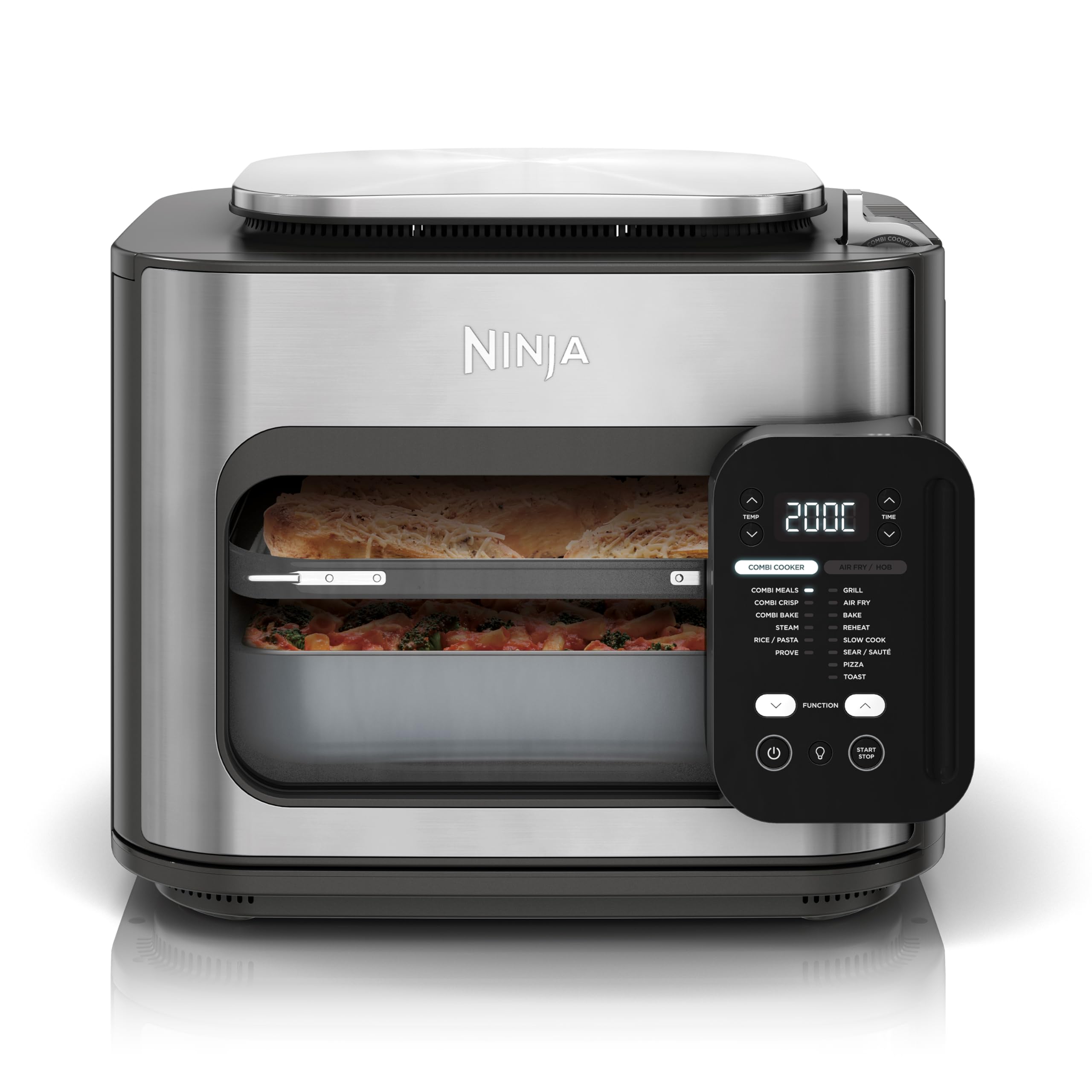 Ninja Speedi 10-in-1 Rapid Cooker, Air Fryer and Multi Cooker, 5.7L, Meals for 4 in 15 Minutes, Air Fry, Steam, Grill, Bake, Roast, Sear, Slow Cook & More, Cooks 4 Portions, Sea Salt Grey, ON400UK