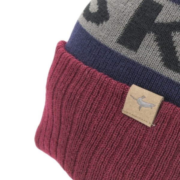 SEALSKINZ | Foulden | Water Repellent Cold Weather Unisex Bobble Beanie Hat | Lightweight & Breathable