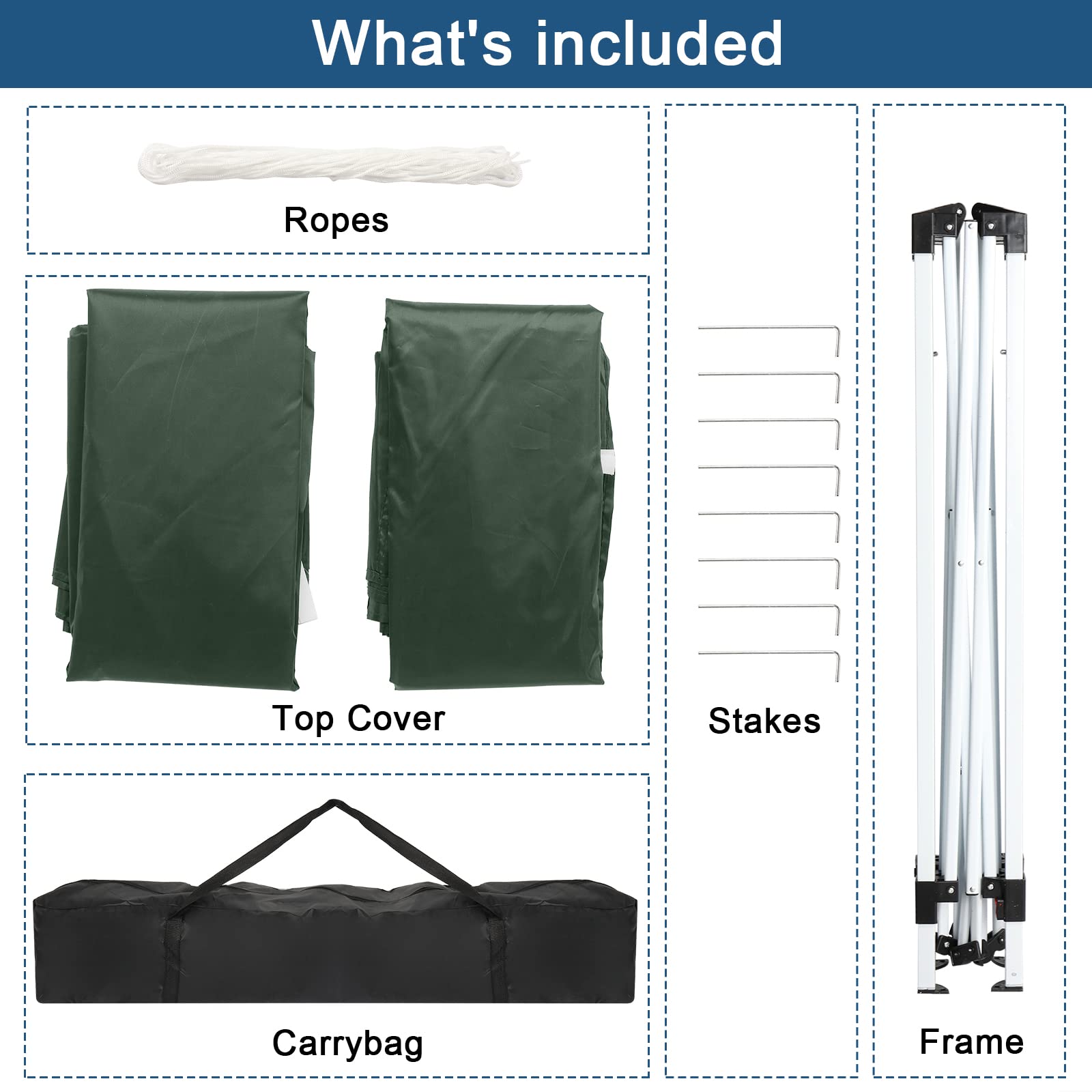 Bonnlo Pop Up Gazebo with Sides 3m x 3m, Easy Setup Instant Outdoor Canopy, Folding Garden Gazebo, Party Tent Grey